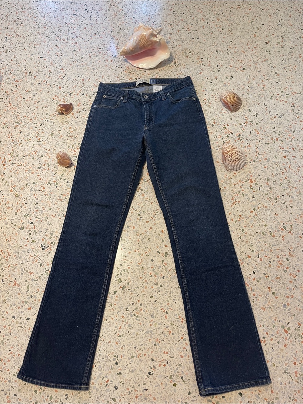 GAP Boot Cut Jeans Sz 10 33Long Dark Blue Women’s Jeans Stretch